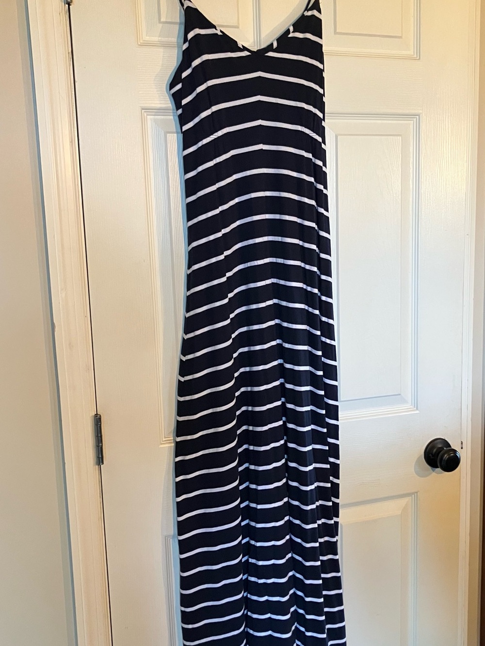 Tommy Hilfiger Navy and White Spaghetti Strapped Dress